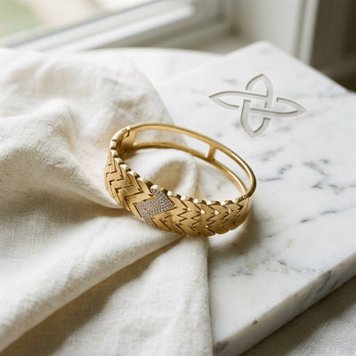 Golden Crest Stainless Steel Bracelet