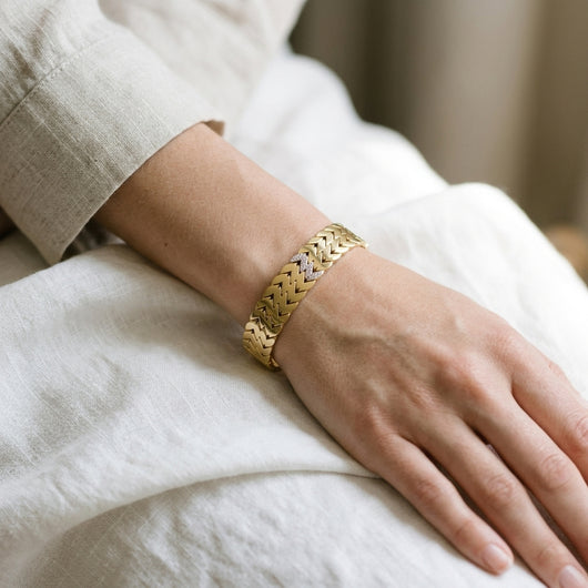 Golden Crest Stainless Steel Bracelet