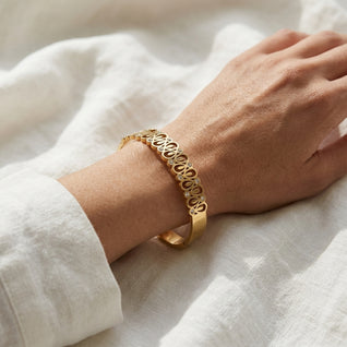 Crystal Loop Stainless Steel Bracelet