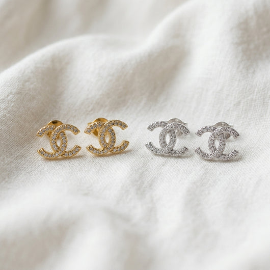 Interlocking Chanel Studs