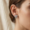 Floral stud earrings