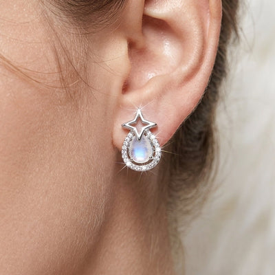 Celestial Teardrop Studs