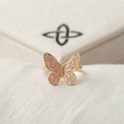 Blush Wings stainless steel Ring