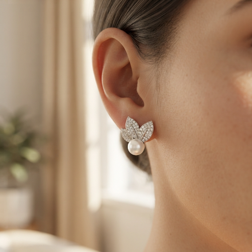 Pearl Blossom Earrings