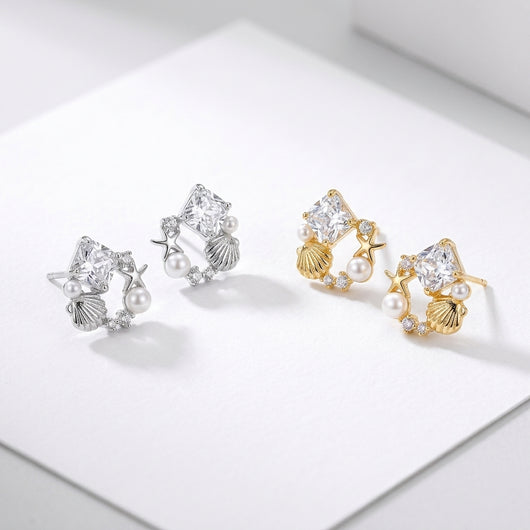 Pearl Cluster Studs